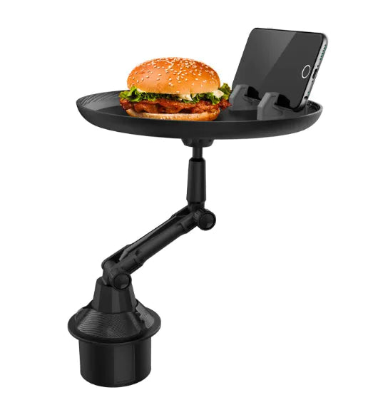 Automotive Folding Tray - Car Food Storage & Cup Holder
